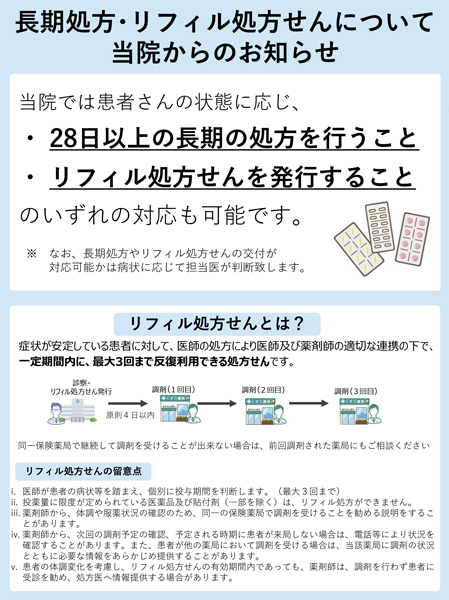 リフィル処方せん